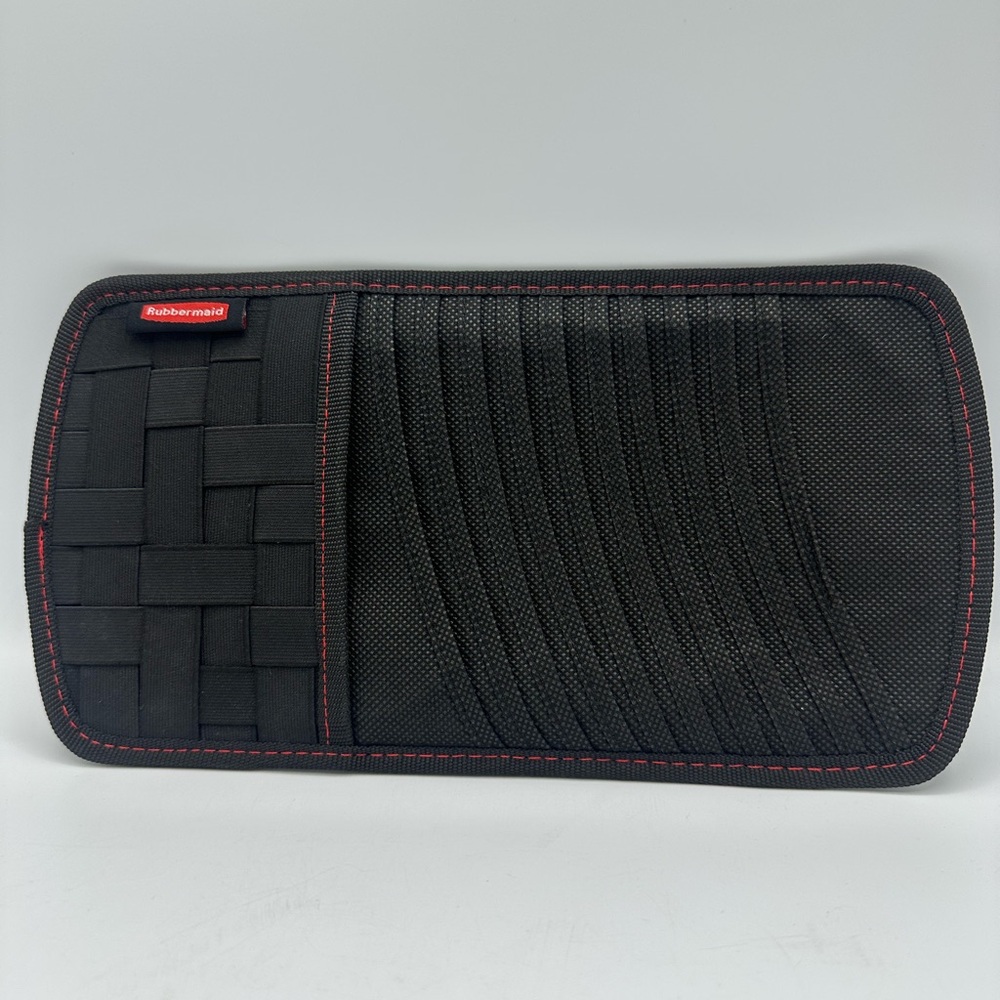 Rubbermaid Car Visor 10 Pocket CD Holder/Organizer Black Elastic Straps